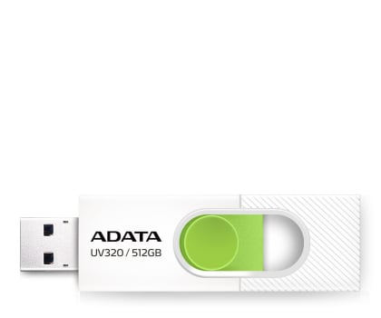 Pendrive (pamięć USB) ADATA 512GB UV320 biało-zielony